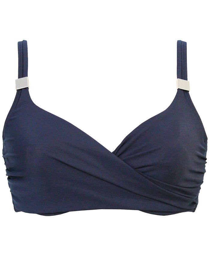 Miraclesuit BraSized Solid Underwire Surplice Bikini Top & Reviews
