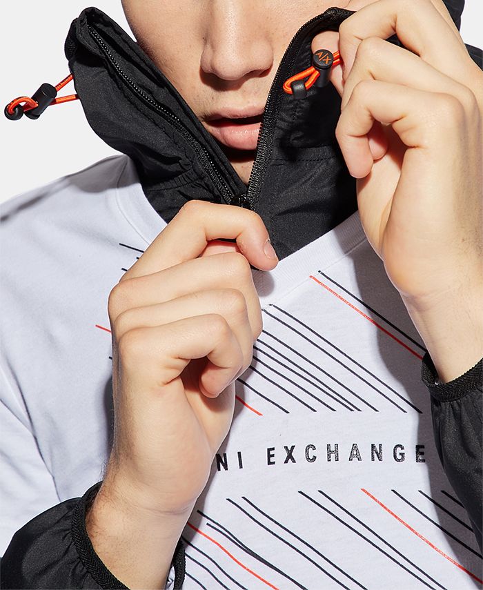 A|X Armani Exchange Men's Slim-Fit V-Neck Graphic T-Shirt - Macy's