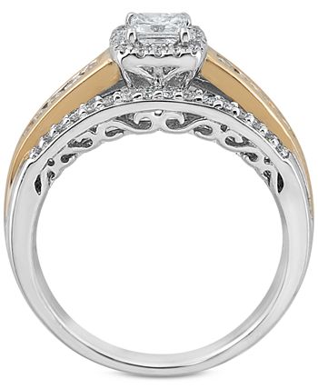 Macy's - Diamond Engagement Ring (3/4 ct. t.w.) in 14k Gold & 14k White Gold