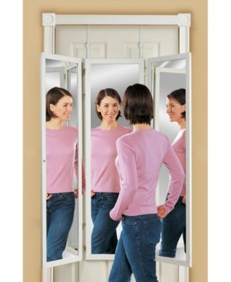 Mirrotek Over The Door, Wall Mounted Triple View 3 Way Bedroom Dressing  Mirror - Macy's