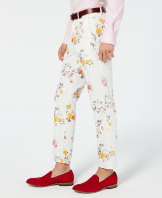 INC International Concepts INC Men's Slim-Fit Floral Pants, Created for Macy's