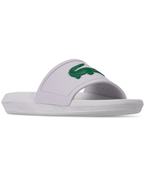 image of Lacoste Women-s Croco Slide Sandals from Finish Line
