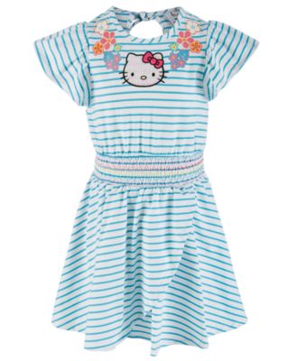 Hello Kitty - Little Girls Striped Dress