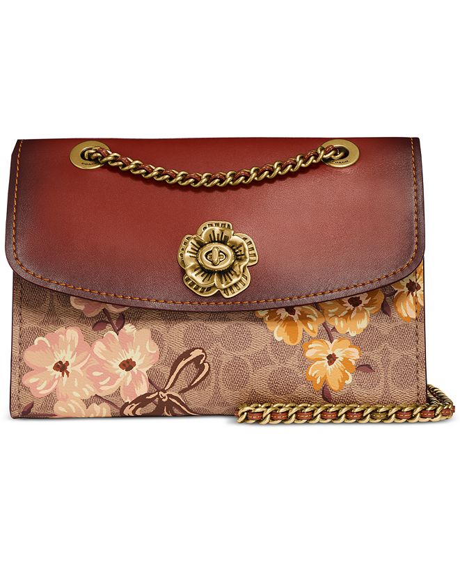 COACH Prairie Coated Canvas Signature Parker Shoulder Bag & Reviews - Handbags & Accessories ...