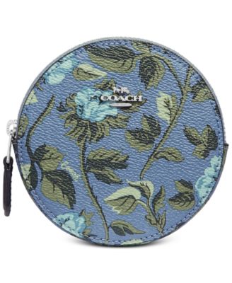 COACH Floral Round Coin Purse Macy s