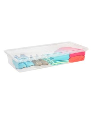 41 Quart Clear Storage Box, 1 Pack, Clear