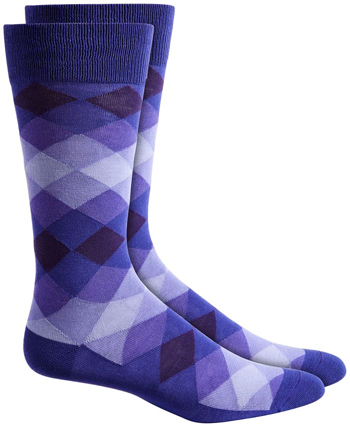 Alfani Men's Ombré Diamond Socks, Created for Macy's - Macy's