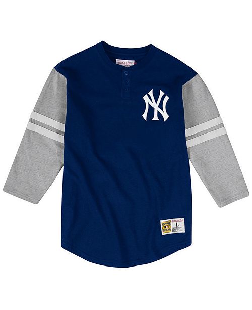 Mitchell Ness Men S Big Tall New York Yankees Heyday Henley T