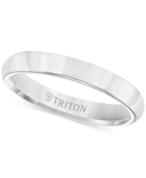 image of Triton White Tungsten Ring, 3mm Wedding Band