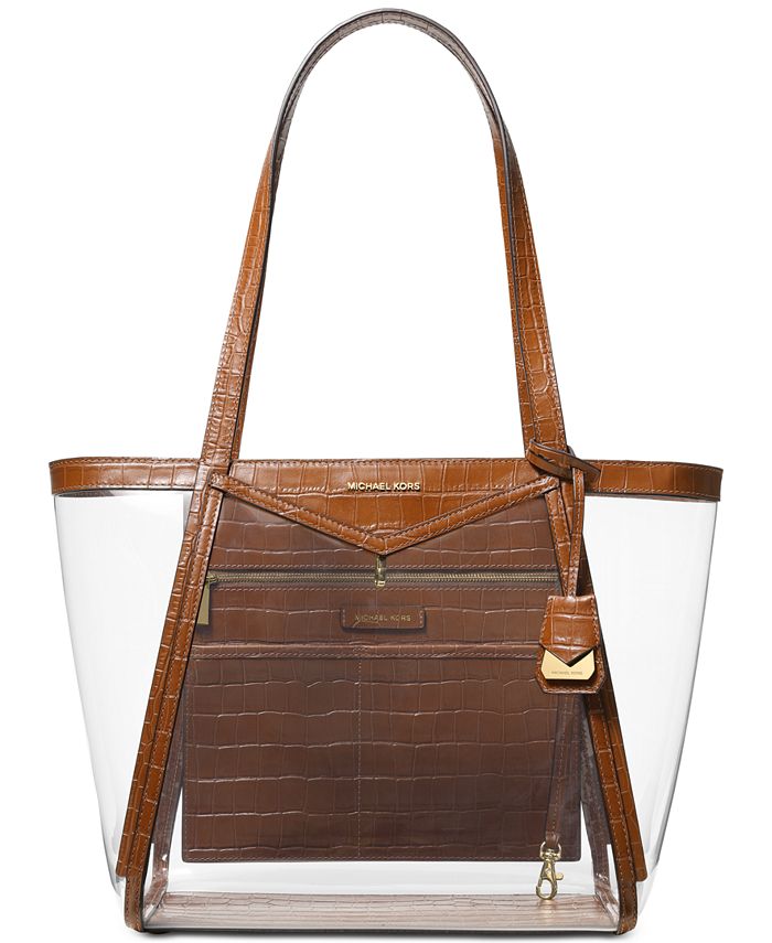 Michael Kors Whitney Clear Inset Tote & Reviews - Handbags & Accessories -  Macy's