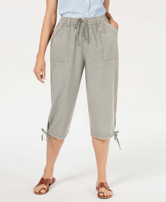 Karen Scott Petite Dahlia Cargo Capri Pants, Created for Macy's - Macy's
