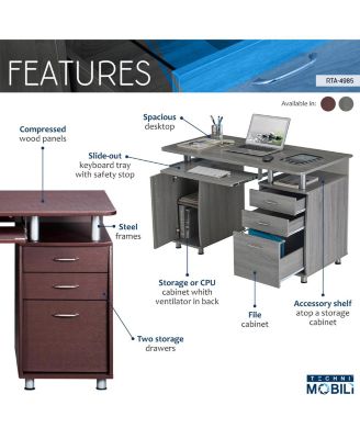 Techni Mobili Workstation Computer Desk