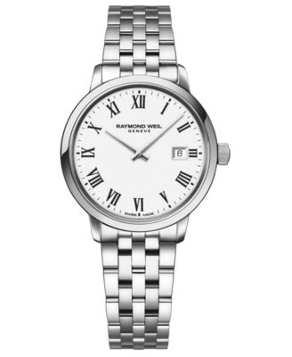 Raymond Weil Women's Swiss Toccata Stainless Steel Bracelet Watch 29mm ...