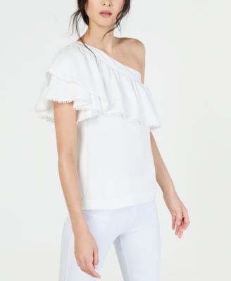 Trina Turk - Los Angeles One-Shoulder Ruffled Top