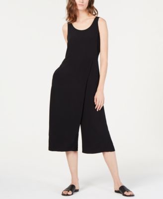 Eileen Fisher Faux Wrap Cropped Jumpsuit Macy s