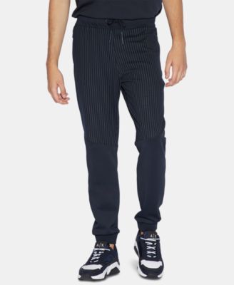 mens pinstripe joggers