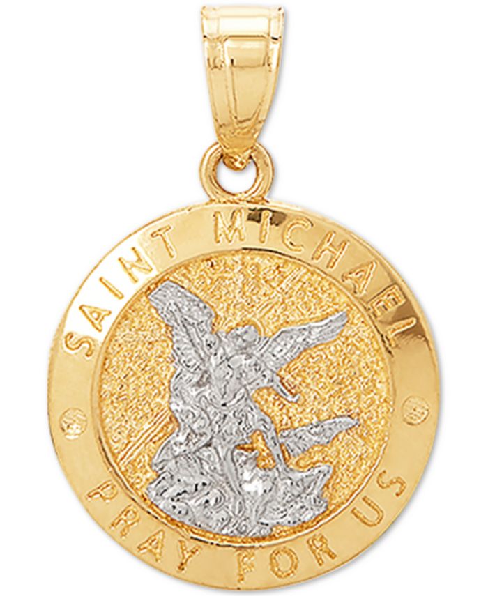 Macy's - St. Michael Medallion Pendant in 14k Gold