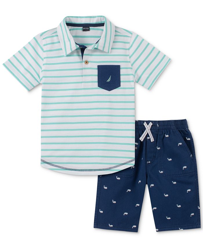 Nautica Baby Boys 2-Pc. Polo Shirt & Shorts Set - Macy's