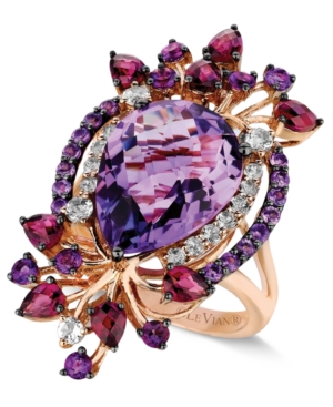 image of Le Vian Crazy Collection Multi-Stone Ring in 14k Strawberry Rose Gold (8 ct. t.w.)