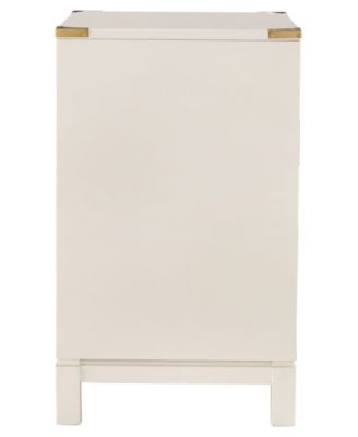 Herley 3-Drawer Gold Accent End Table Nightstand