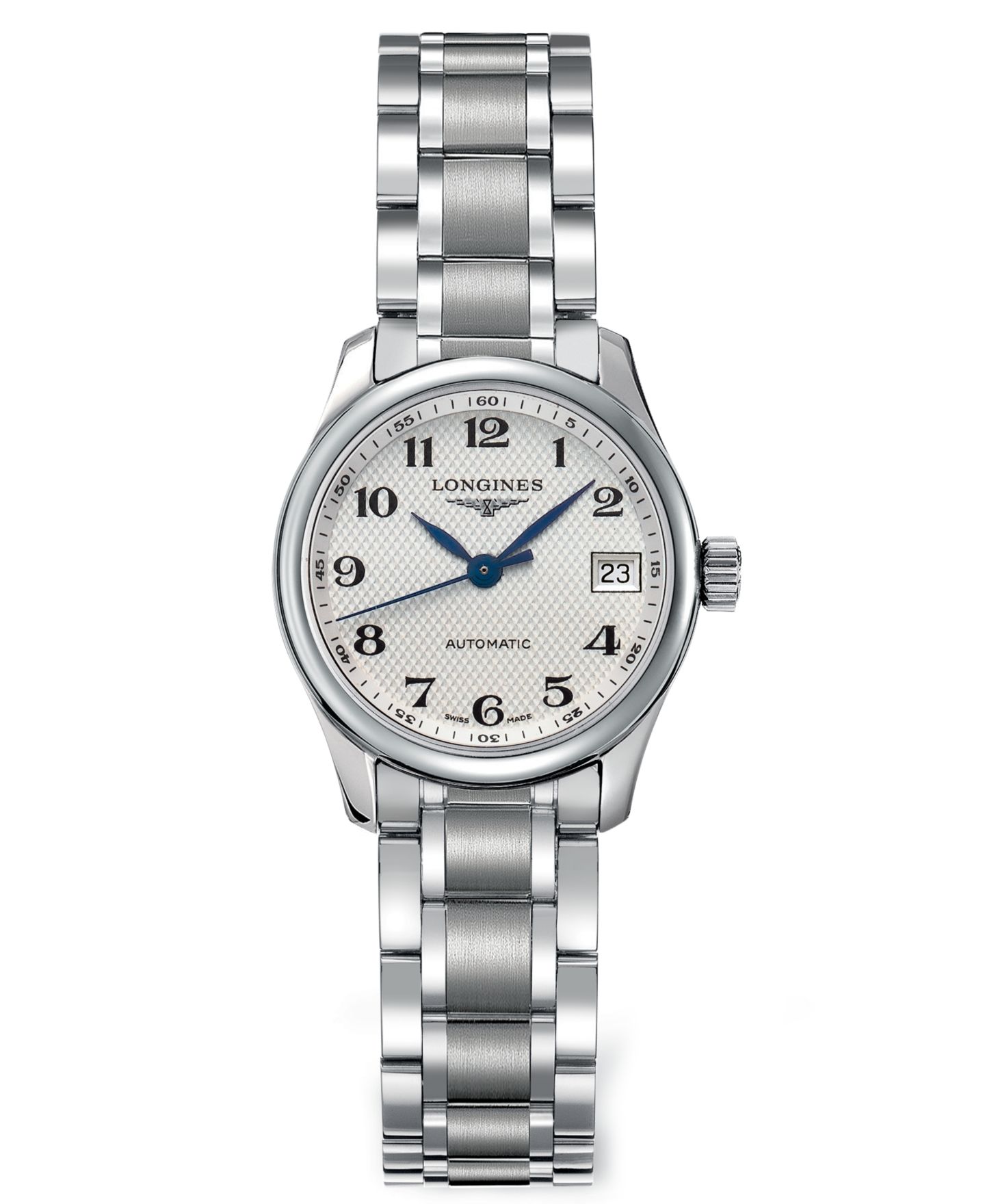Женские часы Longines Swiss Automatic Master Stainless Steel Bracelet Watch 26mm L21284786 — фото 1