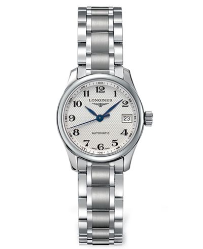 Longines Women's Swiss Automatic Master Stainless Steel Bracelet Watch ...