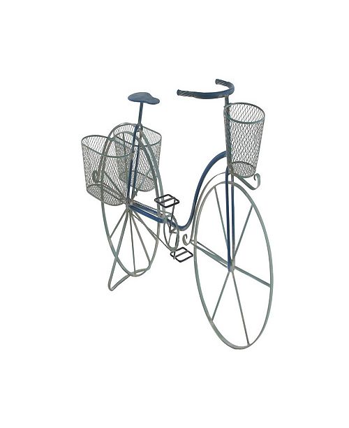 Rosemary Lane Farmhouse Iron And Aluminum Bicycle Planter