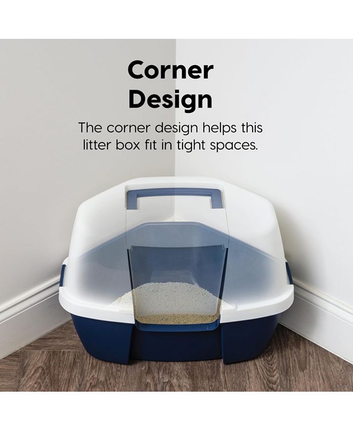 Gingko Large Hooded Corner Litter Box with Scoop Macy's