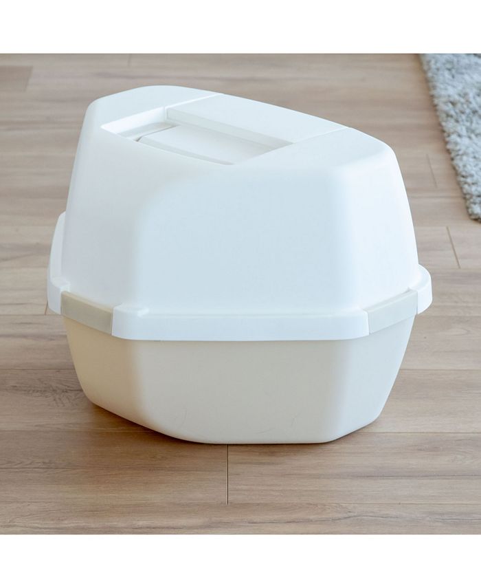 Gingko Large Hooded Corner Litter Box with Scoop Macy's