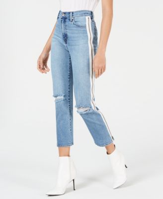 Kendall + Kylie - The Icon Side-Zip Straight-Leg Jeans