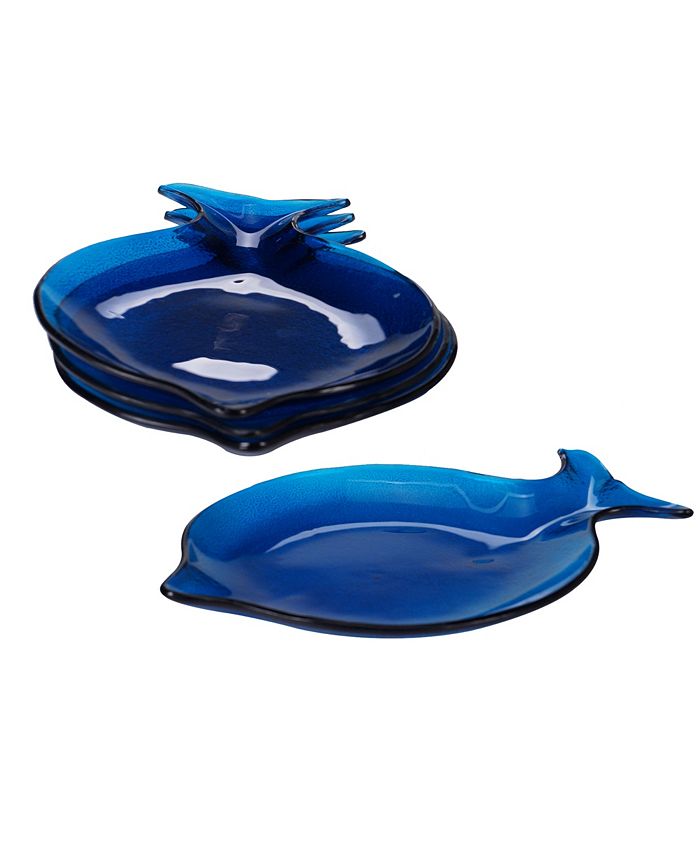 Certified International Natural Glass Plates, Set of 4 Macy's