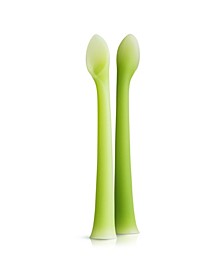 100% Silicone Soft-Tip Feeding Spoon For Baby Led Weaning 2 Pack