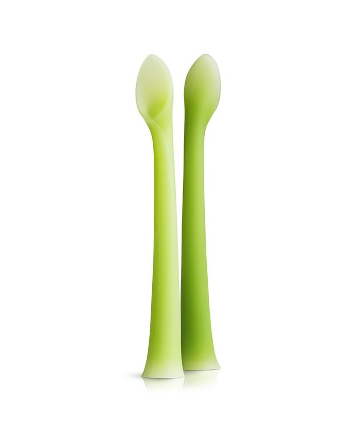 Olababy - 100% Silicone Soft-Tip Feeding Spoon For Baby Led Weaning 2 Pack