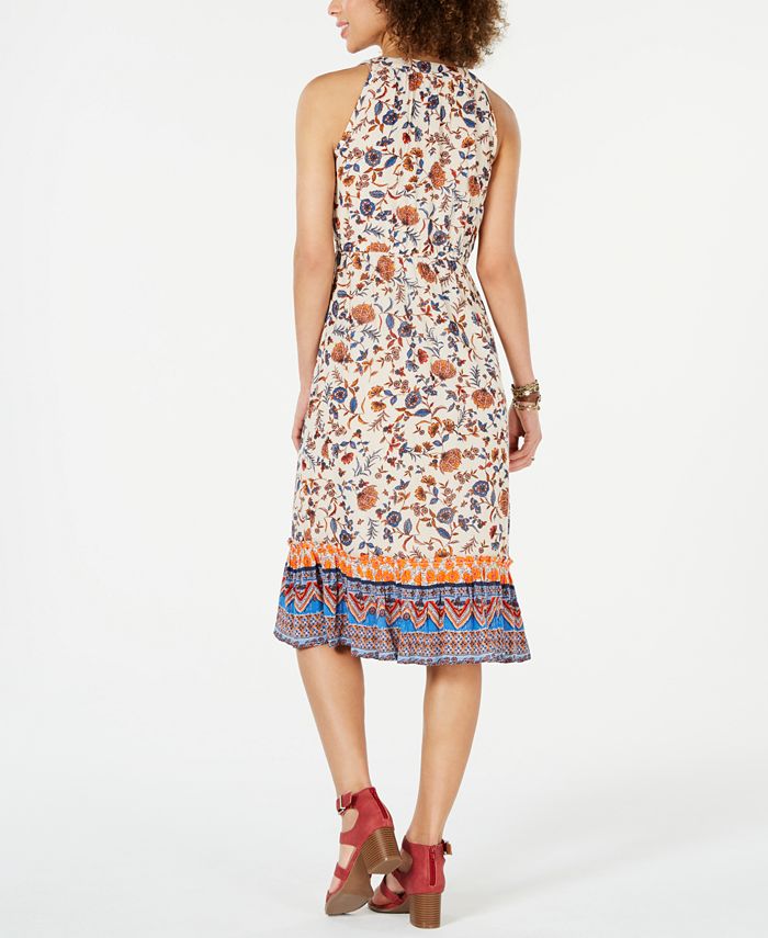 Style & Co Petite Paisley Flower Midi Dress, Created for Macy's - Macy's