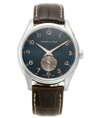 Hamilton - Men's Swiss Jazzmaster Thinline Brown Leather Strap Watch 40mm - Limited Edition