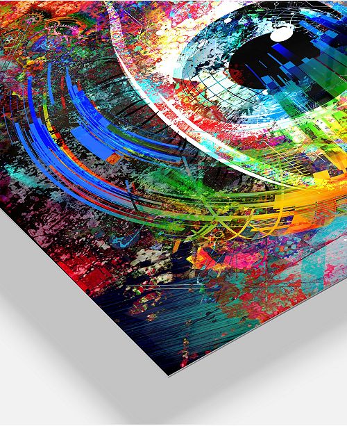 Designart Magic Eye Over Abstract Design Large Abstract Metal Wall Art 30 X 40