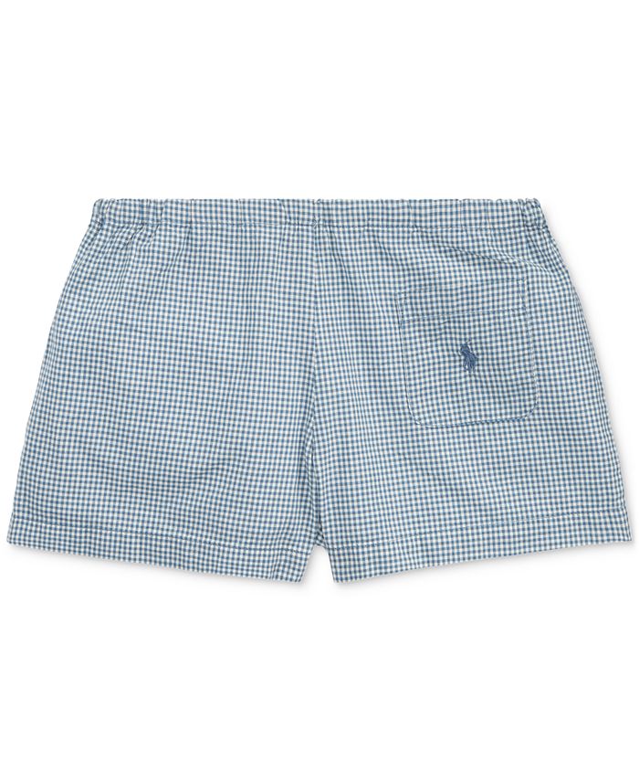 Polo Ralph Lauren Toddler Girls Gingham Cotton Poplin Shorts - Macy's