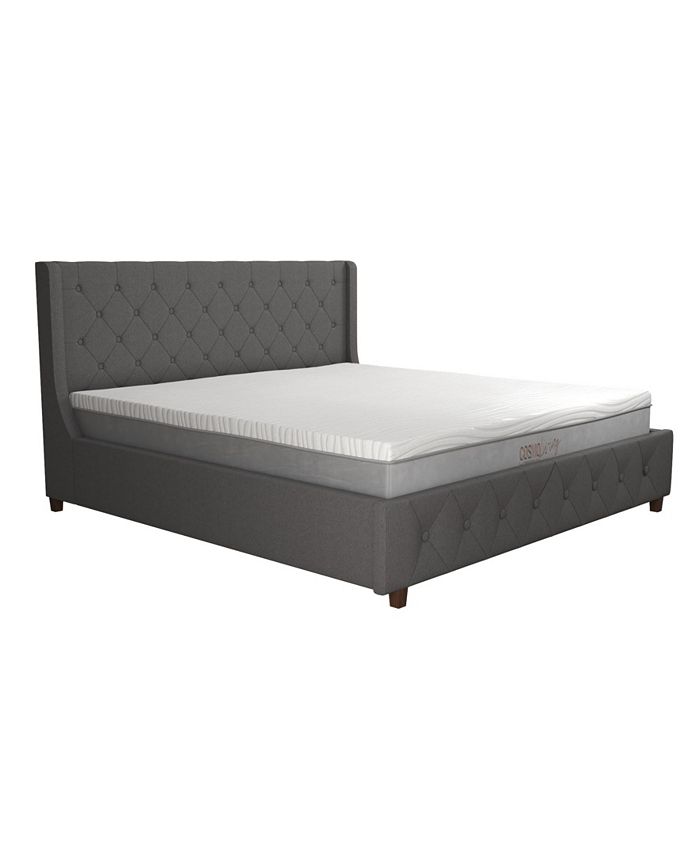 CosmoLiving Mercer Upholstered Bed, King & Reviews - Furniture - Macy's