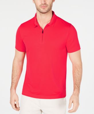 alfani men's ottoman zip polo