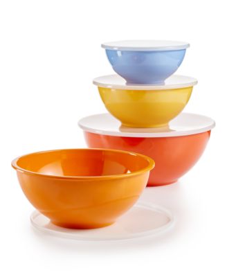 Martha Stewart Collection - Melamine 8-Pc. Bowl & Lid Set