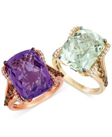 Cushion Gemstone Ring Collection