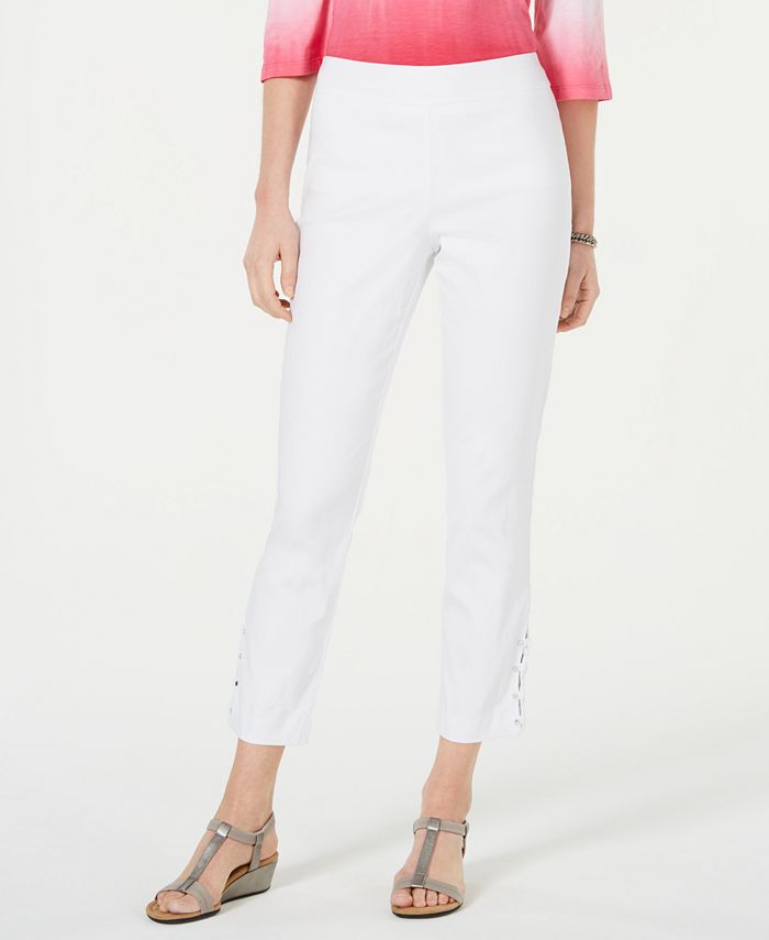 JM Collection Crisscross Ankle Pants, Created for Macy's - Macy's