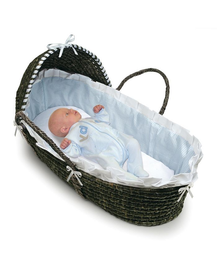 Badger Basket Espresso Moses Basket with Hood - Macy's