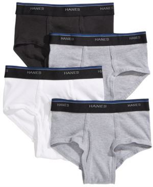 image of Hanes Big Boys 4-Pack Briefs
