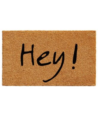 Home & More - Hey 17" x 29" Coir/Vinyl Doormat