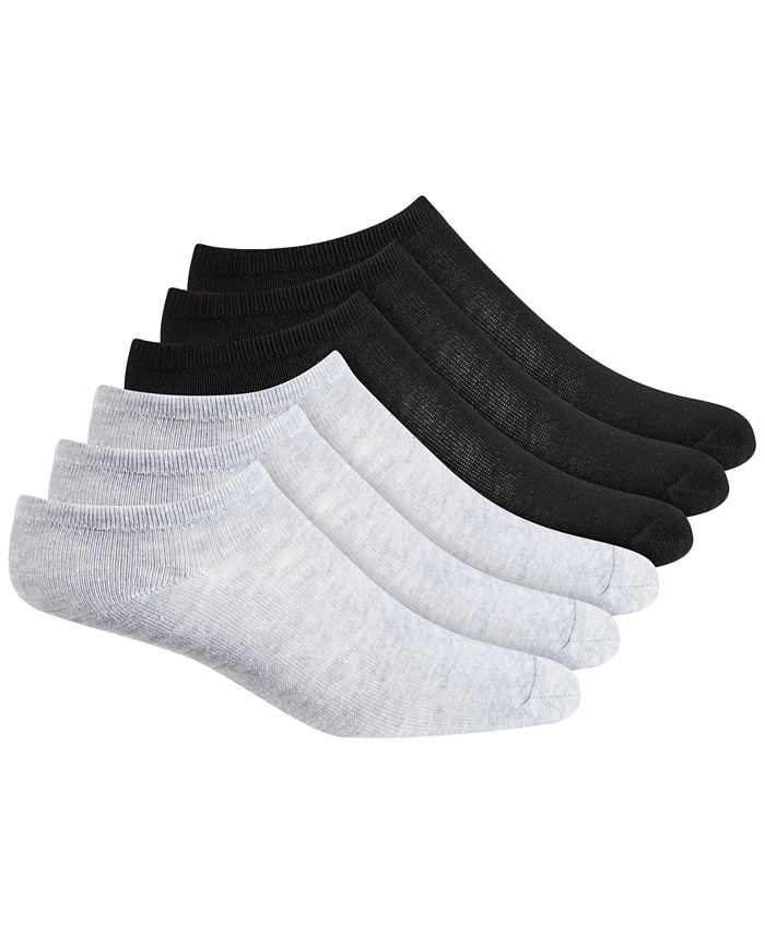 Steve Madden Women's 6-Pack Solid Low Cut Socks, Online Only - Macy's