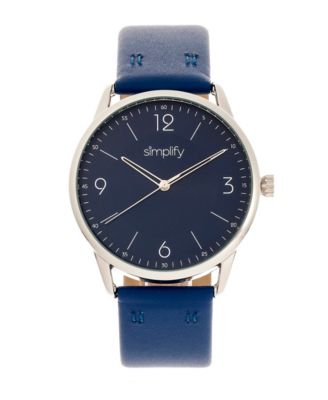 Quartz The 6300 Black Dial, Genuine Blue Leather Watch 41mm