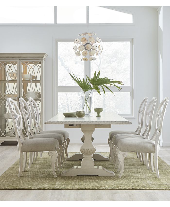 Macys white dining table clearance