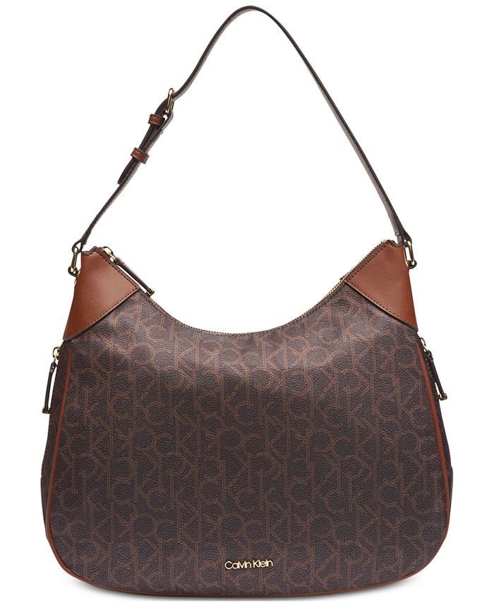 Calvin Klein Abby Signature Hobo & Reviews - Handbags & Accessories ...