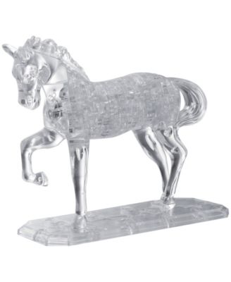 BePuzzled 3D Crystal Puzzle-Horse White - 98 Pcs